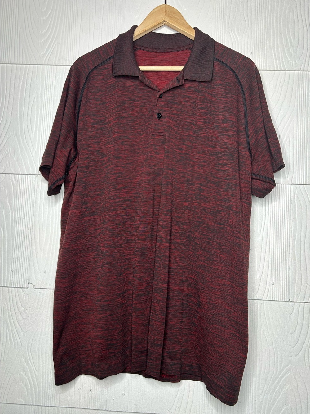 lululemon athletica Men's Maroon Heather Polo